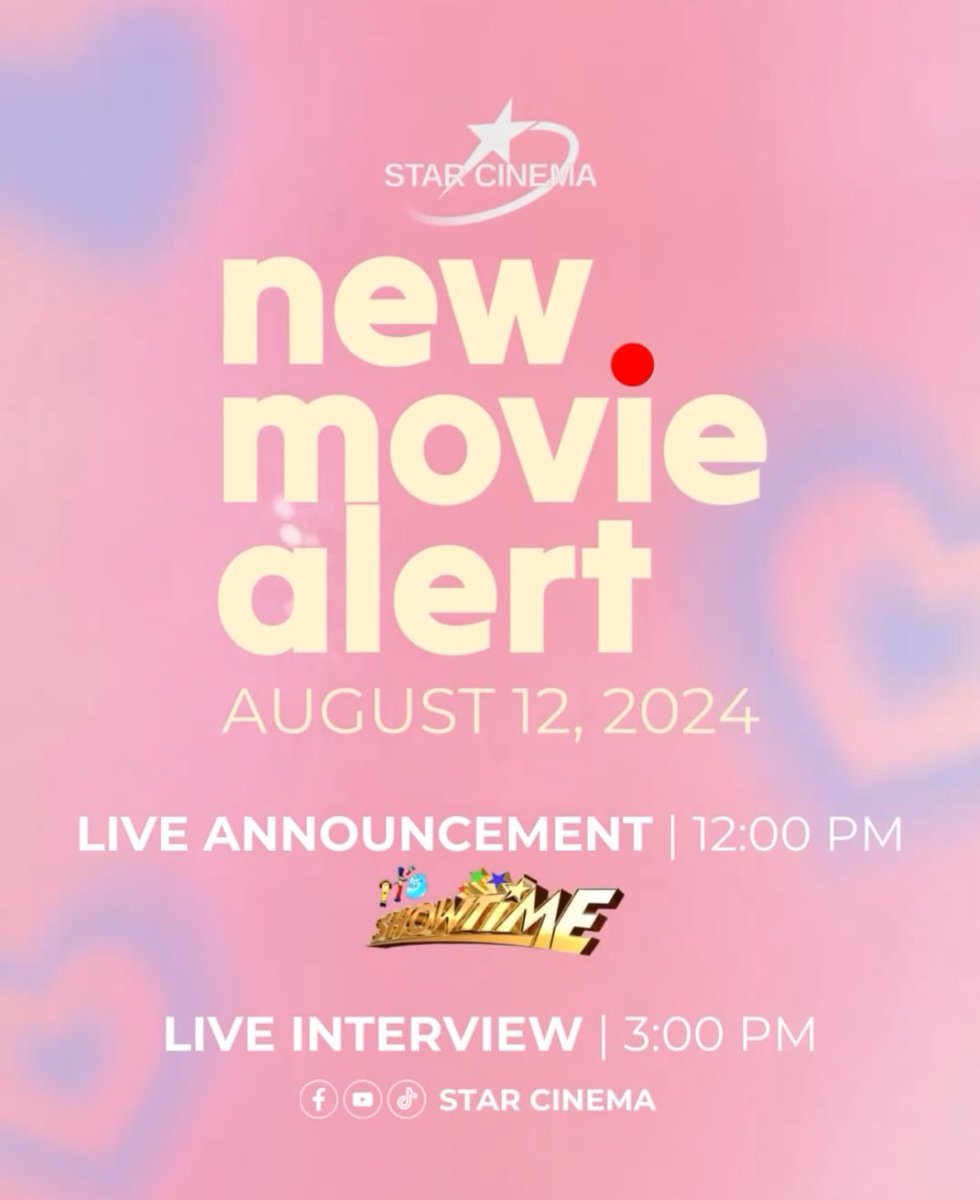 claa1ree's tweet photo. WALANG KAKALMA SA LUNES😭

📍12:00PM- Live Announcement in Showtime
📍3:00PM- Live Interview in all Star Cinema social media platforms

#KimPauNaTalaga 
#KimPau #KimChiu #PauloAvelino https://t.co/SyqlRxDu5x