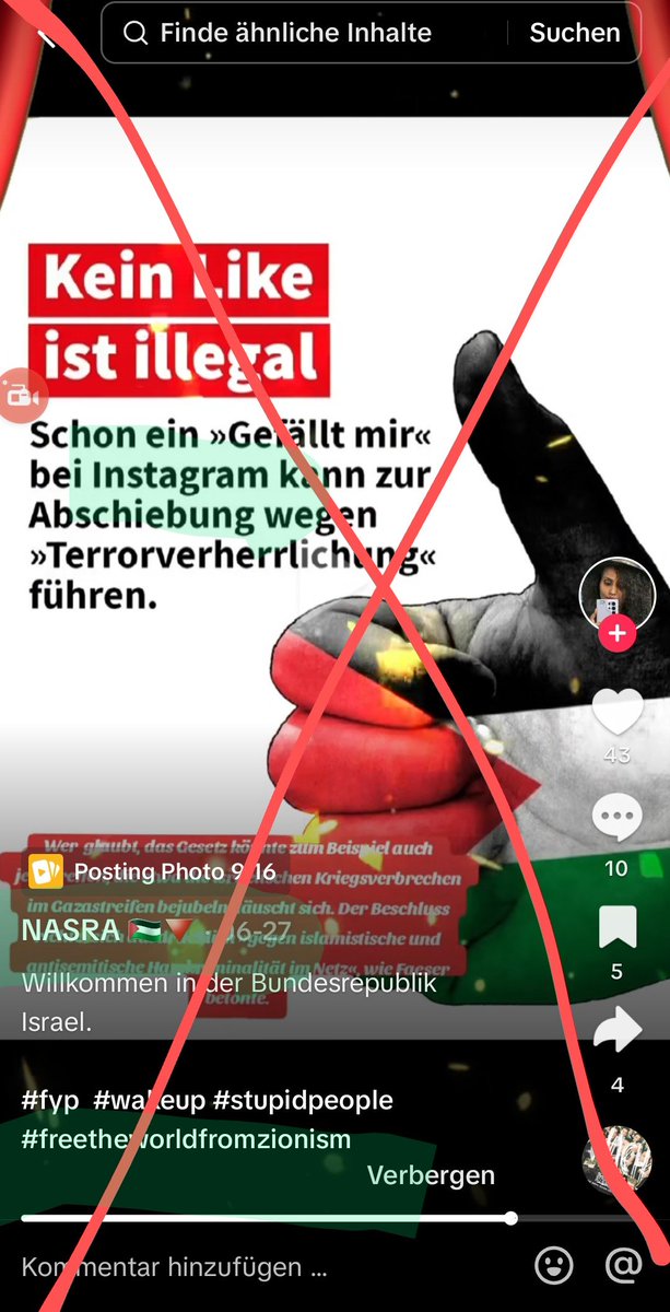 KoeAntifa161's tweet photo. geködert und radikalisiert werden.
Vielleicht schafft @TikTokSupport in #Zusammenarbeit mit dem @BMI_Bund die gezeigten #Accounts zu löschen.
Für #Nasra & ihr Umfeld stellt @TikTokInvestors aktuell einen rechtsfreier Raum dar.
Im Gegensatz zu anderen Social Media Apps. https://t.co/a5bZIz5Y6c