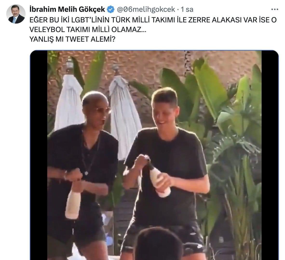 Daha voleybol yazamayan Sayın İ. Melih Gökçek. Konuşturmayın bizi lütfen. 😊