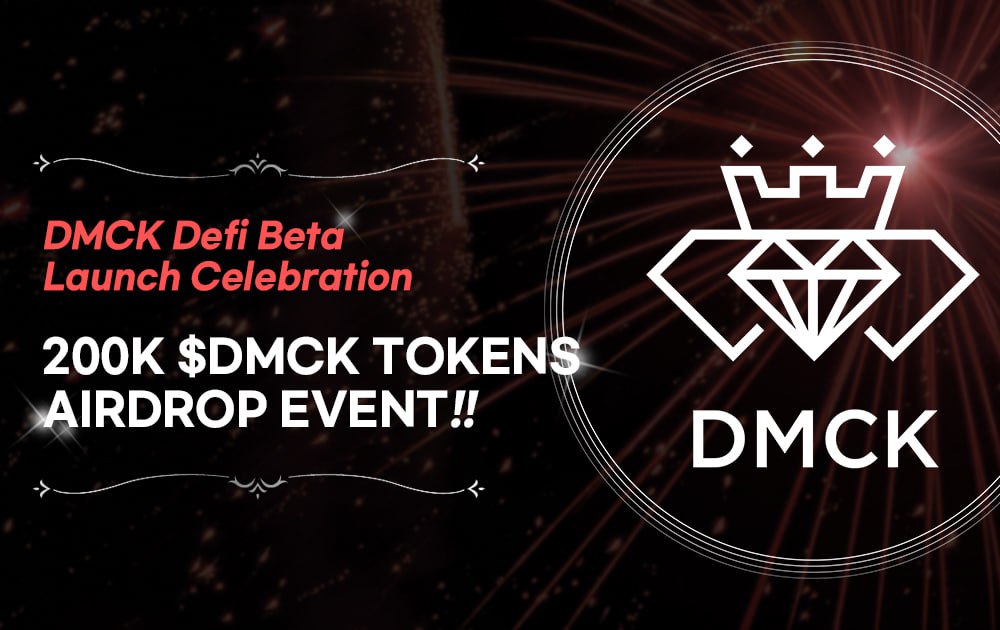 🚀 DMCK Defi Beta Version Service Launch Event!!🔥😎

🚨Do not miss out!

📅Period
Aug 9th, 10:00(UTC) ~ Aug 12nd, 10:00(UTC)

🏆Reward
200k $DMCK tokens Total

To Enter the Event, CLICK THE LINK BELOW 👇
gleam.io/competitions/v…

#GAWS #giveaways #Defi #Event #DiamondCastle #DMCK