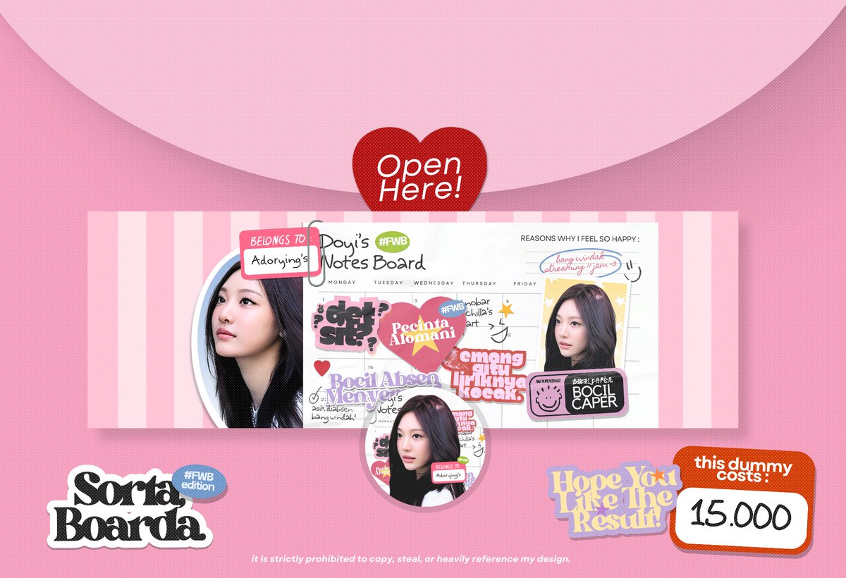 adorying's tweet image. calling out all amonalous! 🦭🎀  @adorying punya layout baru si ‘groceries’ &amp;amp; ‘sorta boarda’ #FWBEdition yang bisa kalian claim besok di jam 16.00 WIB! informasi lebih lanjut silahkan cek ALT dan tweet dibawah ya!

kindly help rt, thanks! #zonauang ‧₊˚彡