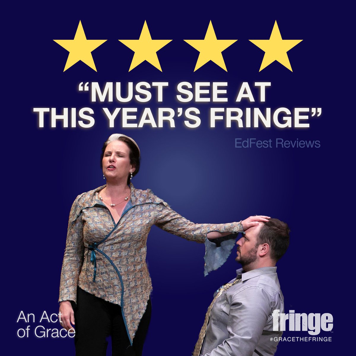 Another great review for An Act of Grace!

Only a handful of tickets left for today's performance that starts in one hour! Start your day off with this impactful new work that will keep you thinking about it all day!
♟️👑♟️
#edfringe #thespaceuk

Link: tickets.edfringe.com/whats-on/act-o…