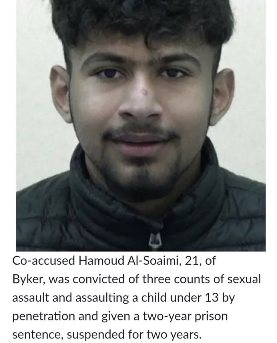 Welcome to communism England. Steven jailed for screaming at a copper but Hamoud rapes a young girl and is given a suspended sentence. What a joke!!
