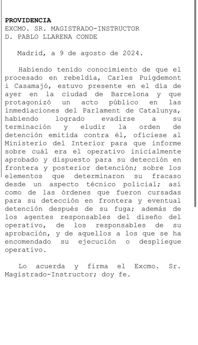 A los demócratas que defendemos la libertad y la democracia en Cataluña, solo nos queda la Justicia y esos jueces valientes.
Siempre a su lado