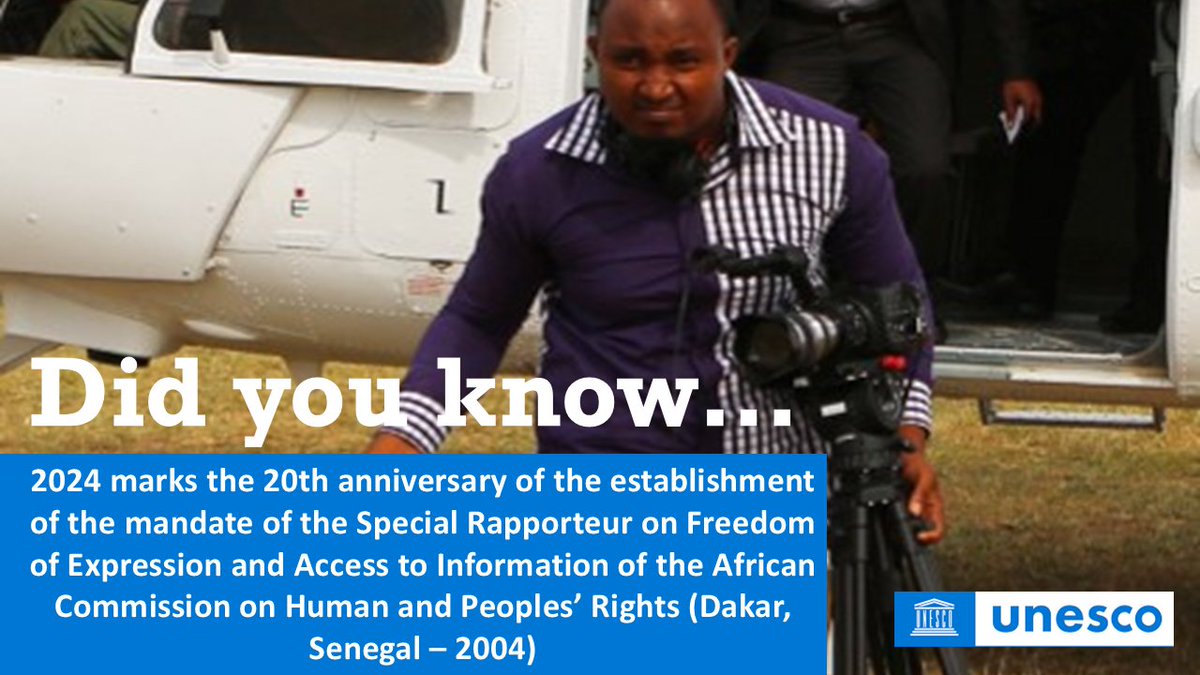 #DidYouKnow This year’s global conference on the Safety of Journalists in Crises and Emergencies, co-hosted by <a href="/UNESCO/">UNESCO 🏛️ #Education #Sciences #Culture 🇺🇳</a> &amp; the <a href="/_AfricanUnion/">African Union</a> will take place at the <a href="/_AfricanUnion/">African Union</a> Headquarters in Addis Ababa, Ethiopia, from November 6-7, 2024. #IDEI #SDG16.10.1 #Safetyofjournalists
