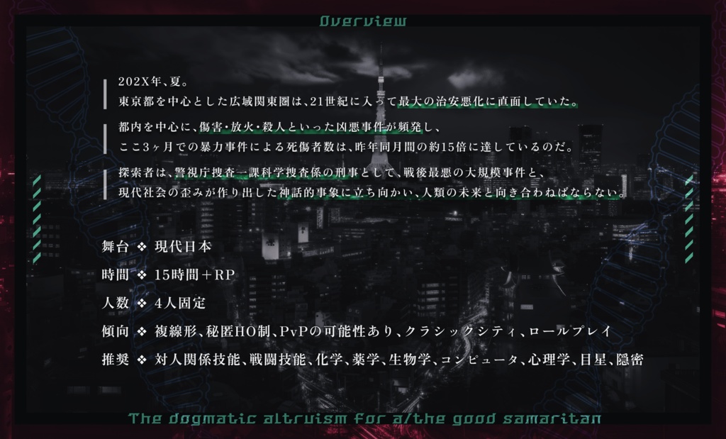 Lux_ulentus's tweet photo. 来週からシナリオ時間軸のオンタイムになるので、突発ですがプレゼント企画を行います……！

◆期間：～ 8/11 23:59
◆人数：RT→ 2名　RT&amp;フォロワー→ 3名
◆対象：『善きサマリア人の為のドグマティック・アルトルイズム』

https://t.co/tYkDSvjB0y https://t.co/P7L5bPbBPD