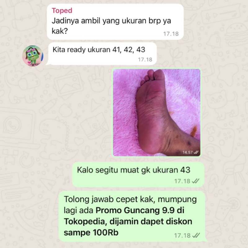 tokopedia's tweet photo. Disuruh ngukur pake mata batin kali ya😭

Daripada emosi mending cek promo Guncang 9.9 di Tokopedia, DIJAMIN DAPET Diskon s/d 100Rb, Bebas Ongkir dan ada 999 Barang Harga Terbaik!

Gak percaya? CEK AJA DULU😎

#promoguncangtokopedia #dijamindapat #adstokopedia