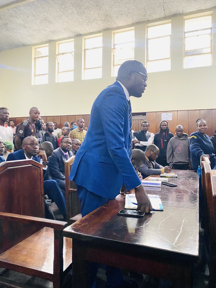 WanjiruSteven's tweet photo. We don’t leave anyone behind. Today a battery of 17 lawyers on behalf of @LawSocietyofKe was present at the Nairobi City Court to provide legal representation to all the 87 protests arrested yesterday. They have all been granted a cash bail of Kshs 500/=.  #NaneNaneMarch https://t.co/VVaAxNcR8f