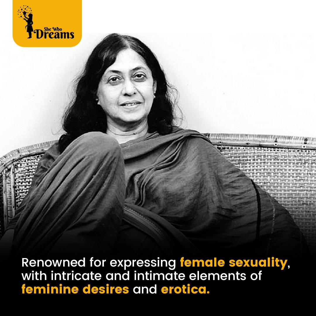 shewhodreamss's tweet photo. For our feminist poet who gave voice to feminine desires and shattered patriarchal norms.

Follow for more!

Join our WhatsApp Community for more 💯 [https://t.co/maJOIL2Uh5]

#SheWhoDreamsCommunity #KamalaSurayya #InspiringStories https://t.co/13b5E6uYul