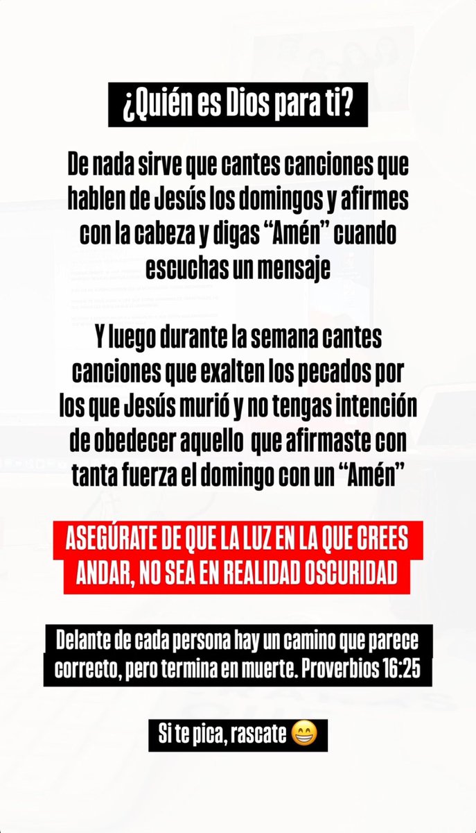 mateo7plaza's tweet photo. ¿Quién es Dios para ti? https://t.co/VFrDOjJ2Q7