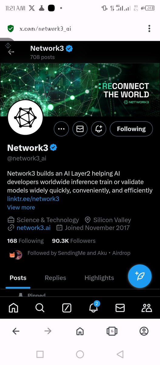 Augusti34594111's tweet photo. Hello everyone, I just joined @network3_ai my favorite feature in the app is the node VPN server, it's really strong https://t.co/uTwmtauKDW