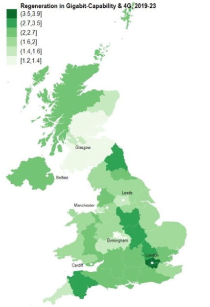 NIESRorg's tweet photo. @BenEcon33 @EconArnab There have been improvements in #digital connectivity across the UK 💻

The biggest progress is in #London and parts of the South-West and the slowest in parts of Scotland 🛜

16/n 🧵 https://t.co/RInplznT6f