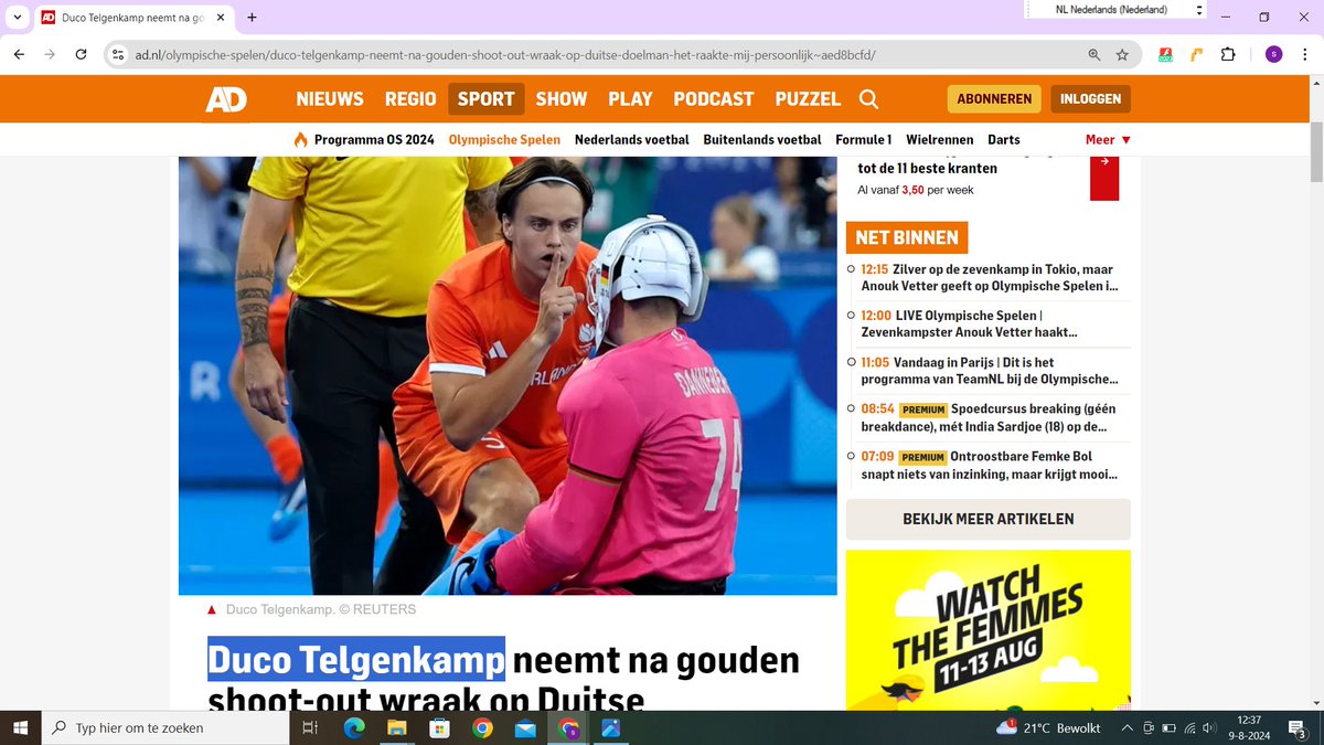 wat een ontzettende enorme onsportieve lul is die @DucoTelgenkamp om zo op de olympische spelen een tegenstander te kak te zetten. Misselijk gedrag zou met rood bestraft moeten worden. Schaadt de sport.