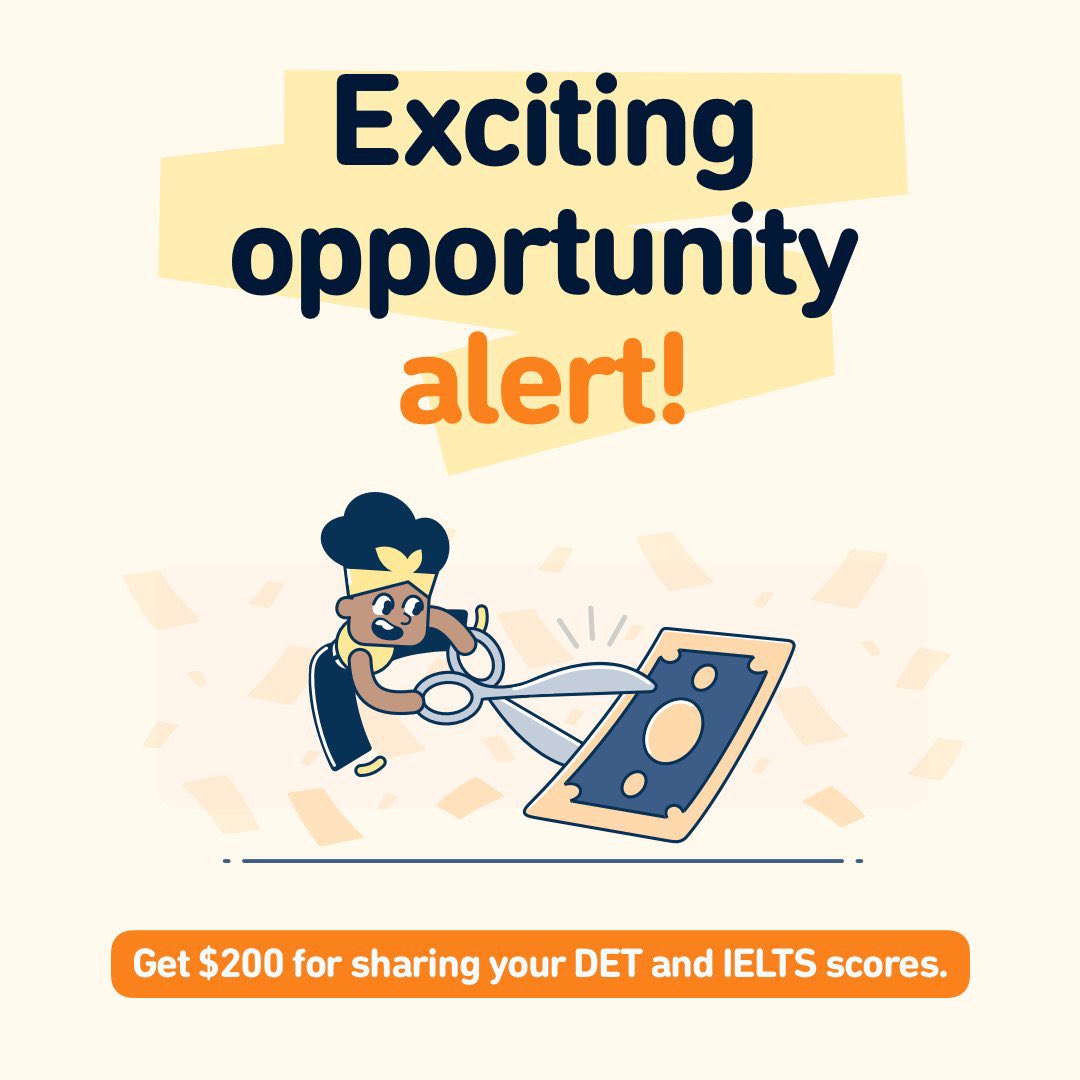 HirolearnIELTS's tweet photo. お得情報！！
拡散希望🙇‍♂️

Duolingoを受験すれば、IELTSが実質無料で受けれます！

以下条件になります
・Duolingoテストを2024年4月1日以降に受験する
→その受験日より90日以内にIELTS Academicを受験する
→9月30日までに試験結果をDuolingoに報告する
→200USD(約29400円)もらえる

＊18歳以上のみ適用

気がつくのが遅くなり、もう締切間際です！
今月か来月受験の人ぜひ検討してみてはいかがでしょうか👍

こちらから詳細を確認できます
https://t.co/KXKtRoIsJ4