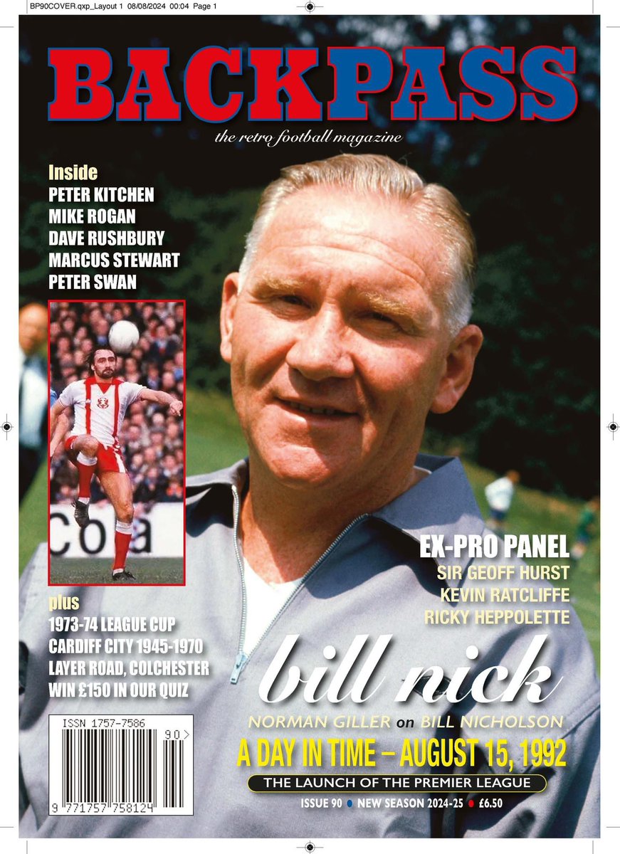 NormanGiller's tweet photo. BackPass, the No 1 retro football magazine fighting for its existence, kindly gives the 'Sir Bill' Nicholson book I have written with 'The Legend' Steve Perryman prominence in its upcoming edition going into the new season. Our Spurs-promoted book will be on sale in September. https://t.co/qC6fy6eKN1