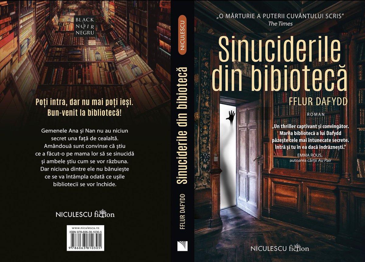 Fflur Dafydd (@fflurdafydd) on Twitter photo Happy publication day to the Romanian translation of my novel #TheLibrarySuicides <a href="/HodderBooks/">Hodder & Stoughton (no longer active)</a> <a href="/HodderFiction/">Hodder Fiction</a> <a href="/EuanThorneycrof/">Euan Thorneycroft</a>. Ac yn addas iawn yn cyhoeddi wythnos yr <a href="/eisteddfod/">eisteddfod</a>, lle enillodd y fersiwn Gymraeg #WobrGoffaDanielOwen yn 2009 #YLlyfrgell Happy publication day to the Romanian translation of my novel #TheLibrarySuicides <a href="/HodderBooks/">Hodder & Stoughton (no longer active)</a> <a href="/HodderFiction/">Hodder Fiction</a> <a href="/EuanThorneycrof/">Euan Thorneycroft</a>. Ac yn addas iawn yn cyhoeddi wythnos yr <a href="/eisteddfod/">eisteddfod</a>, lle enillodd y fersiwn Gymraeg #WobrGoffaDanielOwen yn 2009 #YLlyfrgell