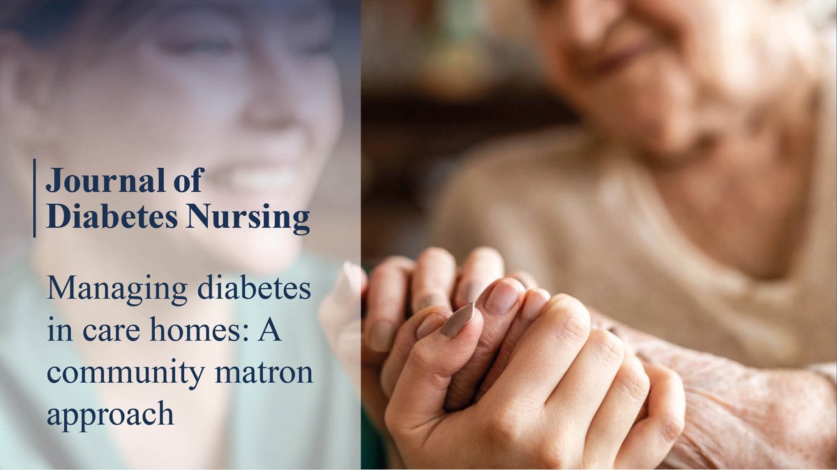 JDNjournal's tweet photo. Managing diabetes in care homes: A community matron approach. A strategic approach for improving diabetes outcomes in care homes. https://t.co/6YRReLyeAS https://t.co/Qa0eRSCyYQ