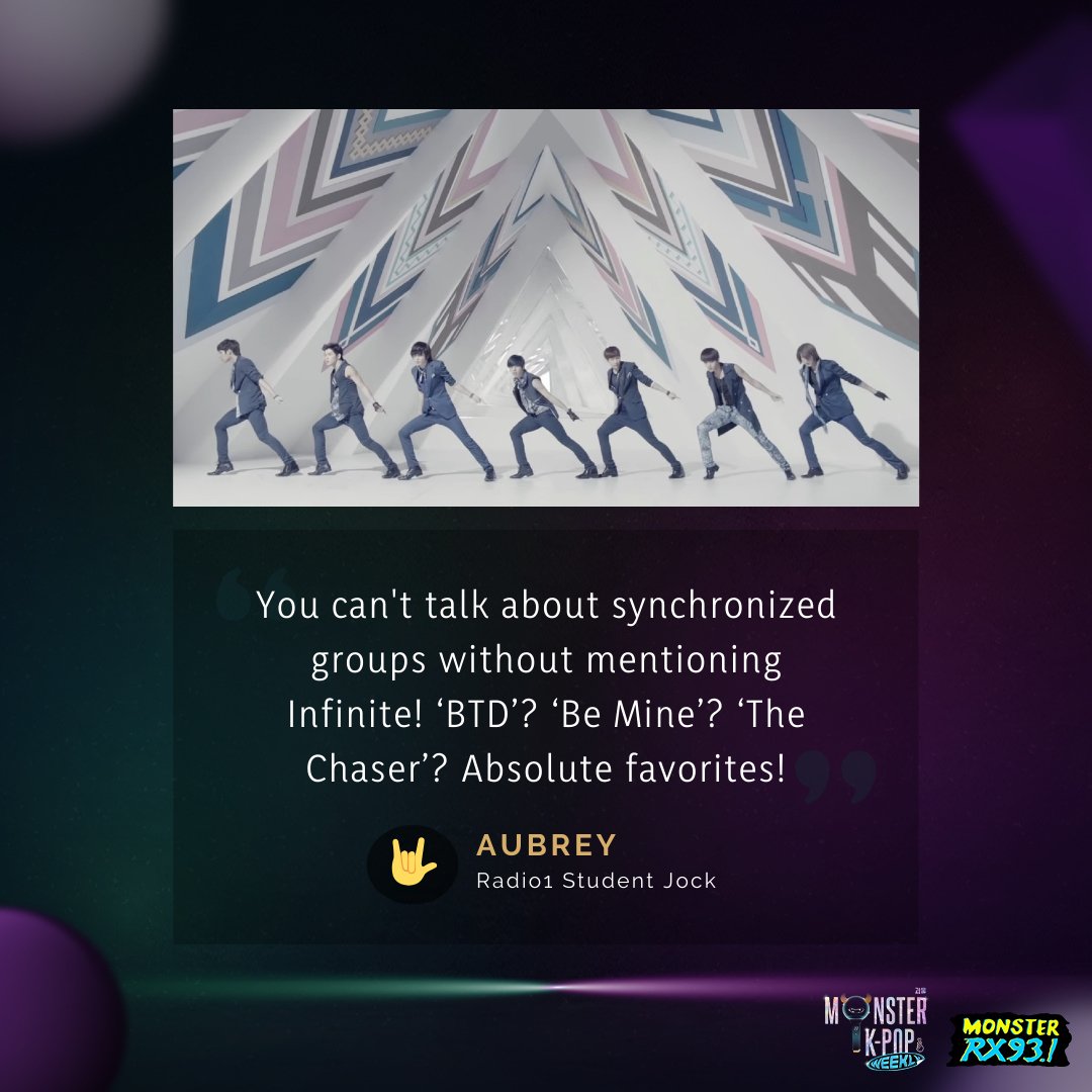 RX931's tweet photo. #MonstersPick: @IFNT_Official_ 

14 years of amazing performances, many more to go! There’s an infinite amount of things to love about #INFINITE - here are just some of our picks.

Keep it locked on #RX931 TONIGHT, 10 PM - 2 AM for #MonsterKPopWeekly! 💓 https://t.co/hcPjCXupjK