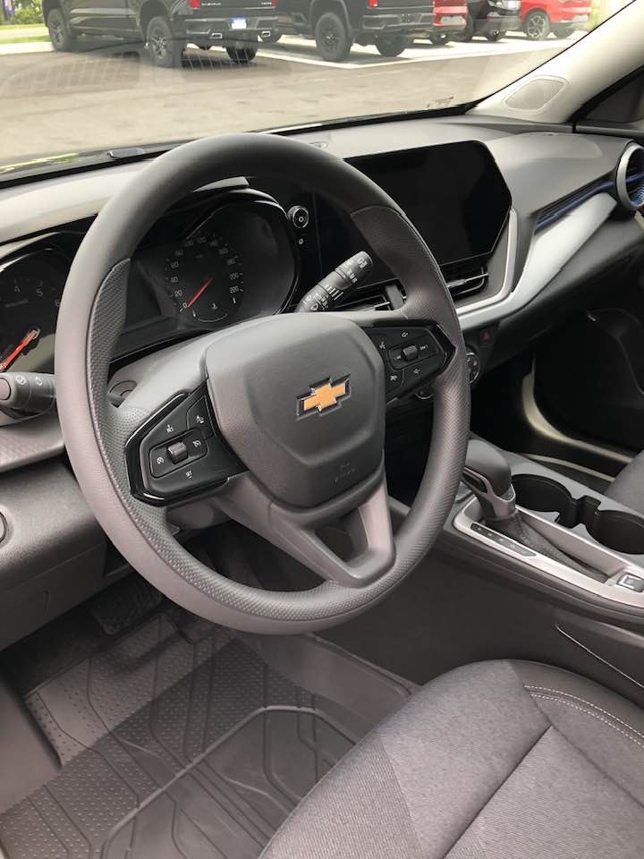 FoxChevrolet's tweet photo. Another happy couple at Fox Chevrolet Cadillac with a beautiful 2025 Chevrolet Trax LT FWD! Thank you, Jacqueline and Lucas, for your business. Enjoy your new ride 😀! https://t.co/WIX9DwC2ub