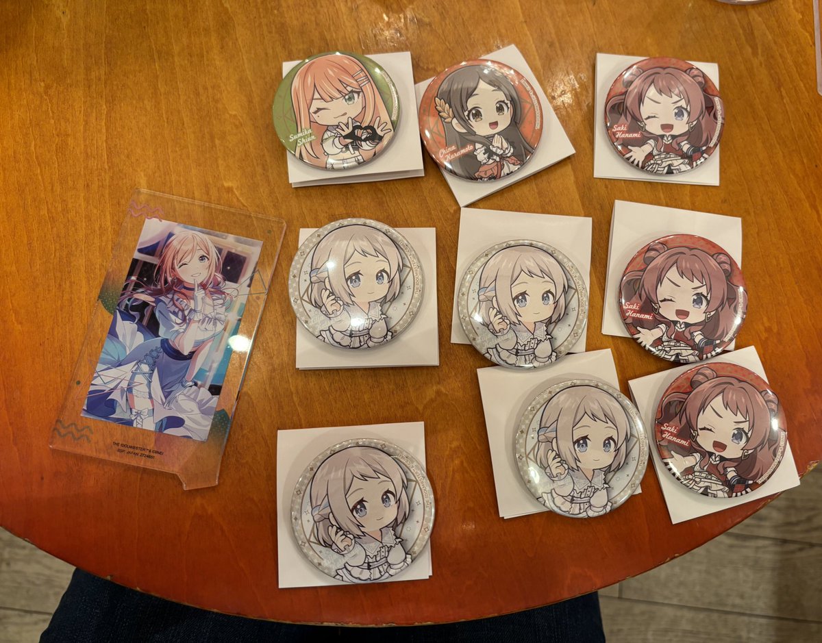 【交換募集】
学園アイドルマスター  学マス スイパラ CoLaBoNo カフェ トレーディング缶バッジ

(譲)
咲季、清夏、リーリヤ、千奈

(求)
莉波 > (莉波含む場合)麻央
ハードブロマイド 莉波1、麻央1
＊缶バッジ⇔ブロマイドは差額精算不要

→