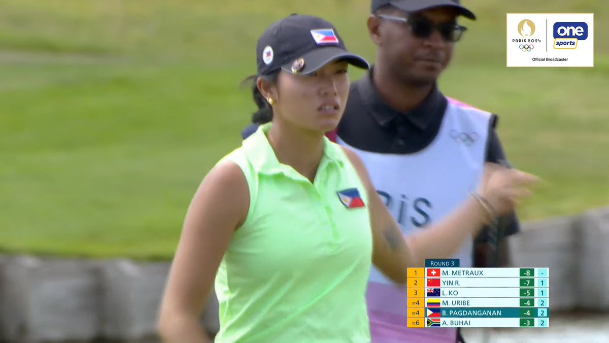 SprtsEngnrd's tweet photo. Women's Golf Round 3

Bianca Pagdanganan of the Philippines is off to a strong start with a birdy at the 2nd hole to climb to 4th place.

#LabanPilipinas 
#Paris2024 
#Golf https://t.co/9JoY6bJxv8