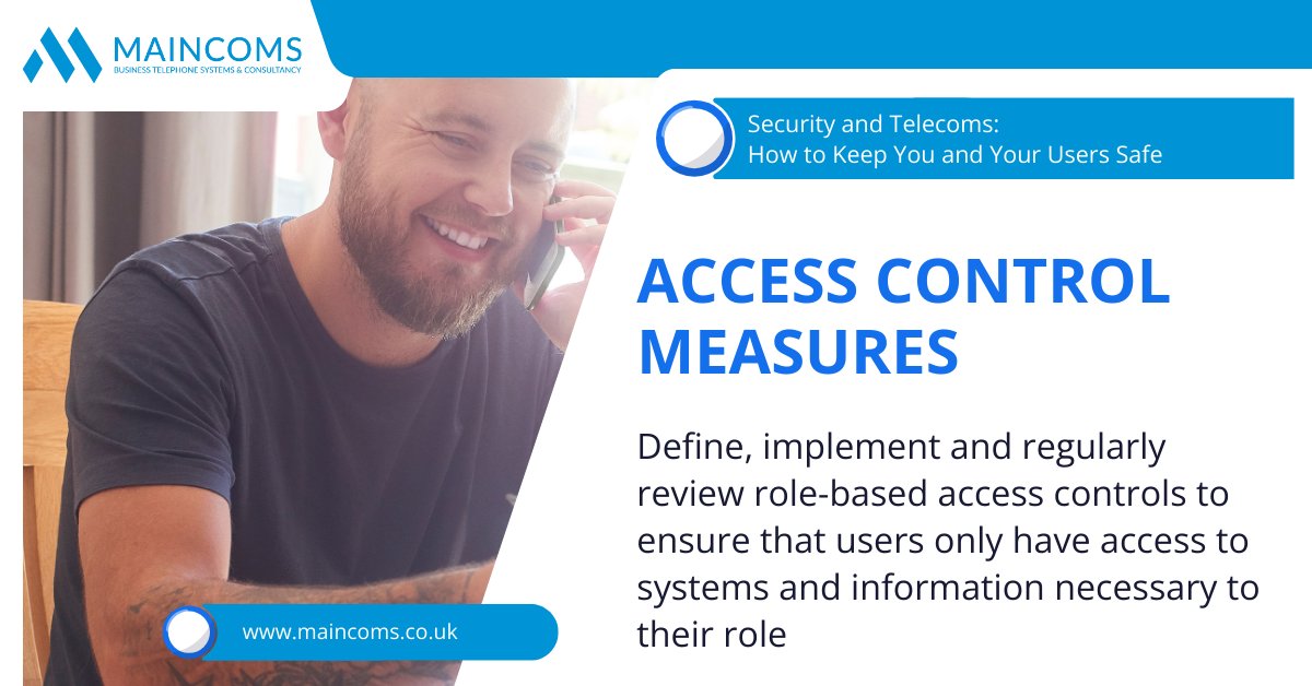 Maincoms Ltd (@maincoms) on Twitter photo Limiting access to your #TelecomsSystems reduces the risk of internal #security breaches through user error and minimises potential damage.
If you’re not sure your systems are set up for this, contact us to see how we can help.
T: 0333 358 3000
E: hello@maincoms.co.uk Limiting access to your #TelecomsSystems reduces the risk of internal #security breaches through user error and minimises potential damage.
If you’re not sure your systems are set up for this, contact us to see how we can help.
T: 0333 358 3000
E: hello@maincoms.co.uk