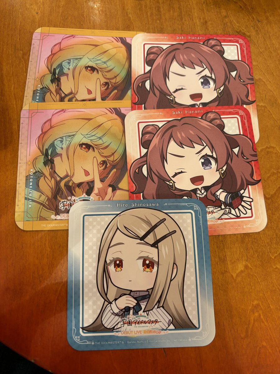 【交換募集】
学園アイドルマスター  学マス スイパラ CoLaBoNo コースター

(譲)
等身…ことね
SD…咲季、広

(求)
等身 莉波 > SD麻央1 >> 莉波

ことねは等身莉波との交換のみ

本日CoLaBoNo(栄)周辺手渡しor郵送

検索からもお気軽にお声掛けください
＊郵送は初回litlink必読