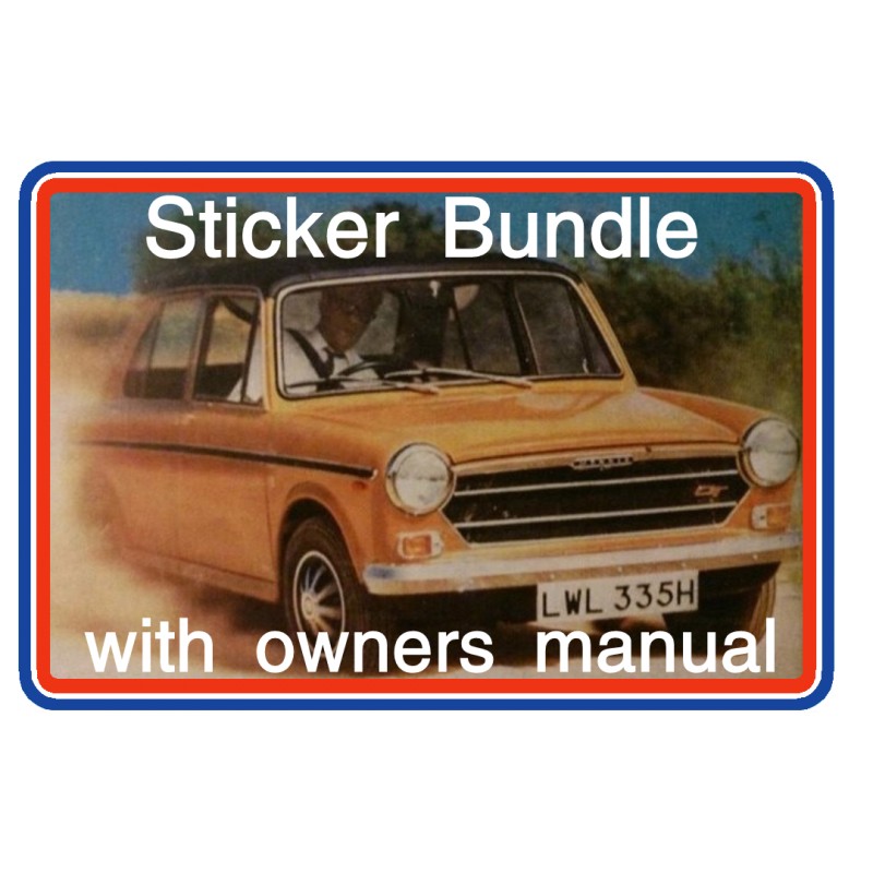 #ADO16 #Austin1100 #Austin1300 Sticker Pack 6 with Repair Manual - miniphernalia.co.uk/austin-ado16-s…
