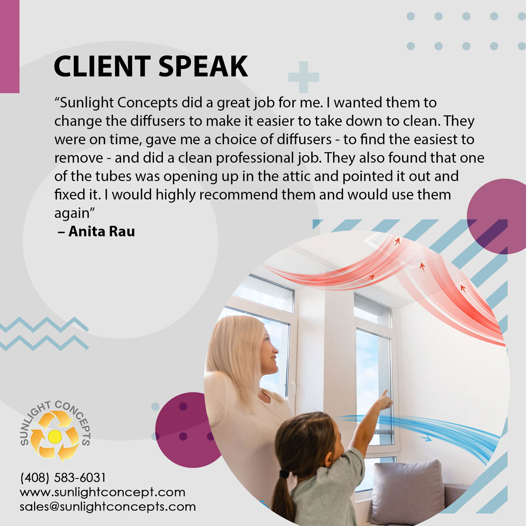 sunlightconcept's tweet photo. Sunlight Concepts provided timely, professional service by upgrading my diffusers and fixing an attic issue. Highly recommend! - Anita Rau
#HearMeNow #SayWhatYouFeel #ThankYou #GratefulForLife #BlessedForLife #Review #Testimonial #Reviewtime https://t.co/UvYGCu8X5O