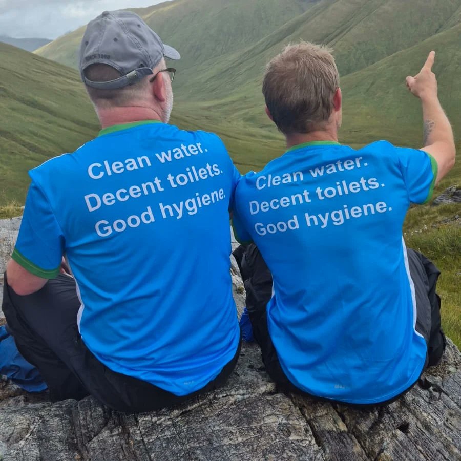 Good luck to our Munro Challenge teams heading out this weekend for WaterAid. 

In recent weeks, a team from <a href="/envirocleanscot/">Enviro-Clean</a> scaled Schiehallion &amp; a <a href="/scottish_water/">Scottish Water</a> crew topped out on Ciste Dhubh. 

As the t-shirts say, all for clean water, decent toilets &amp; good hygiene 🙌
