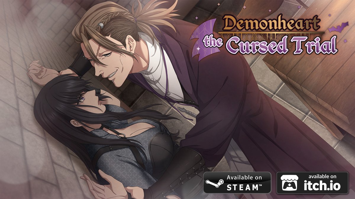 Rolling_Crown's tweet photo. Demonheart: The Cursed Trial is available on Steam! Unravel a tale of love, trust, and deception.
💘 Wishlist or Buy now and decide your fate!
Steam: https://t.co/cGV5MnMNZX
itchio: https://t.co/YZqapgvEkQ
#VisualNovel #PCOtome #VN #otome #Demonheart https://t.co/iFRkzO69DL