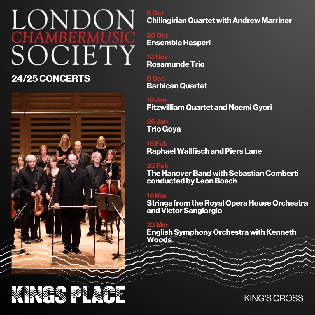 Kings Place (@kingsplace) on Twitter photo The <a href="/LCMSKingsPlace/">LCMS at Kings Place</a> is back with a new season of Sunday concerts bringing the the best in chamber music to Hall One ✨
Tickets are on sale now: kingsplace.co.uk/whats-on/londo… The <a href="/LCMSKingsPlace/">LCMS at Kings Place</a> is back with a new season of Sunday concerts bringing the the best in chamber music to Hall One ✨
Tickets are on sale now: kingsplace.co.uk/whats-on/londo…