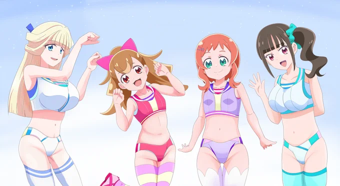 ご依頼を頂いて新作を描きました!プリキュア陸上部13:わんだふるVerです。(※ワード検索で過去作も見れます) 