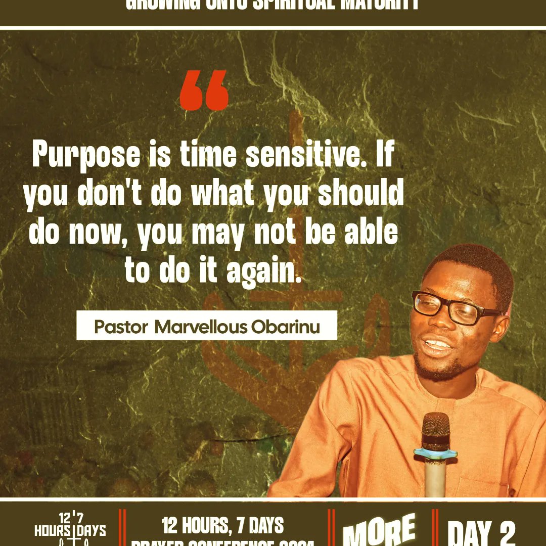 12hours7days's tweet photo. Day 2 was a discussion on the topics of purpose, joy and the supernatural.
Here are the excerpts for Day 2.
#more
#prayers
#oauprays
#augustforprayers
#12hoursprayercharge
#12hours7daysprayerconference
#obafemiawolowouniversity
#lighttheworldmission https://t.co/ZYXgrFe4cM