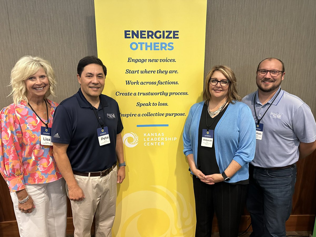 PeteNajera1's tweet photo. I’m feeling more prepared to support those Kansans in need after completing “Lead For Change” at the @TheKLC with my fellow colleagues in the KS Assn of United Way. Together, we cover all 105 counties of our state and advocate for those without a voice. #LiveUnited https://t.co/70BsyDWViI