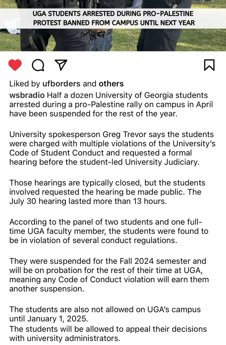 Mike_Petchenik's tweet photo. Play stupid games, win stupid prizes. Good for @universityofga. Hope others follow suit. Looking at you @Harvard.
#israel #palestine #protests #notfreespeech #hatespeech https://t.co/vUmrlTkX2f