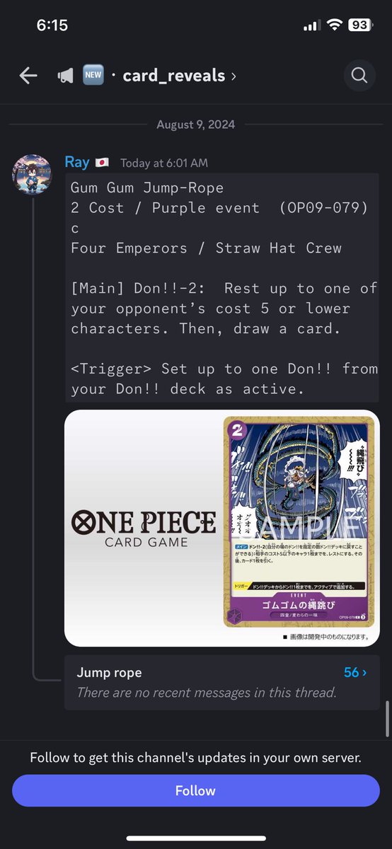 HighRollTCG's tweet photo. Kind of nutty how much support purple/black luffy is getting #optg #tcg #ONEPIECE https://t.co/qcinoF6lTb