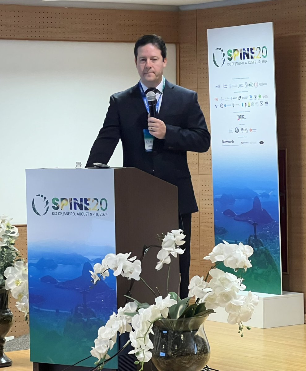 SPINE20 (@spine_20) on Twitter photo #HappeningNow
#SPINE20
Dr. Cristiano Menezes delivers the welcome address at the SPINE20 5th Annual Summit.
<a href="/NASSspine/">NASS</a>
<a href="/EUROSPINESoc/">EUROSPINE</a>
<a href="/SaudiSpine/">الجمعية السعودية للعمود الفقري</a>
<a href="/dwg_spine/">DWG (Deutsche Wirbelsäulengesellschaft)</a>
#sociedadebrasileiradecoluna
#Brazil
#G20 #HappeningNow
#SPINE20
Dr. Cristiano Menezes delivers the welcome address at the SPINE20 5th Annual Summit.
<a href="/NASSspine/">NASS</a>
<a href="/EUROSPINESoc/">EUROSPINE</a>
<a href="/SaudiSpine/">الجمعية السعودية للعمود الفقري</a>
<a href="/dwg_spine/">DWG (Deutsche Wirbelsäulengesellschaft)</a>
#sociedadebrasileiradecoluna
#Brazil
#G20