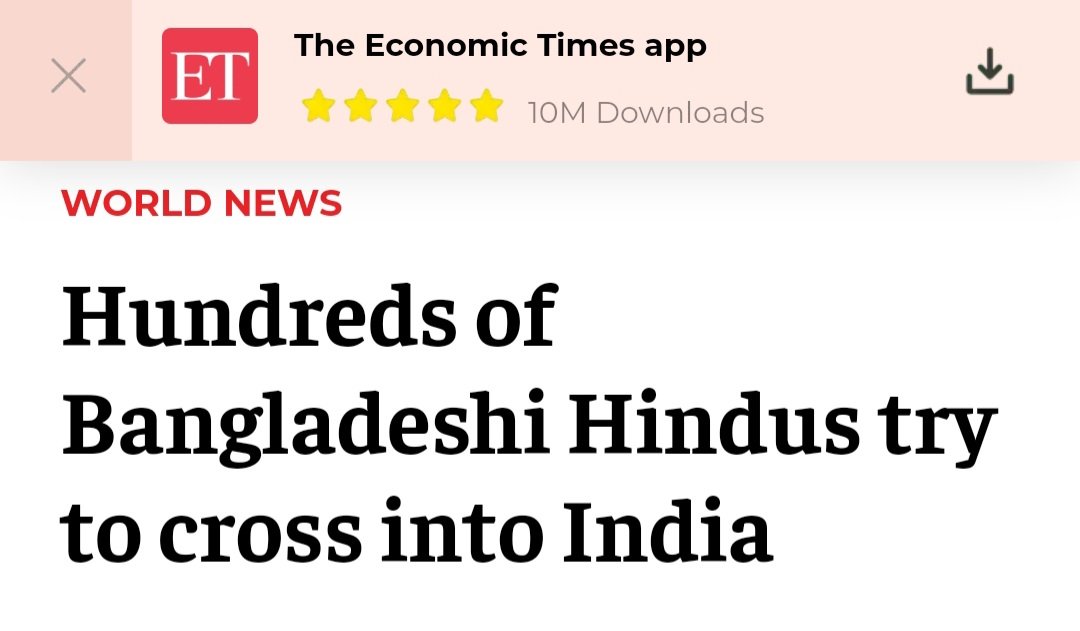 AskAnshul's tweet photo. Now, 100s of Bangladeshi Hindus are attempting to cross into India following continued attacks on the Hindu community in Bangladesh.

This is why the Citizenship Amendment Act (CAA) was necessary. CAA provided relief to persecuted minorities from Afghanistan, Bangladesh, Pakistan who escaped to India before 31st December 2014.