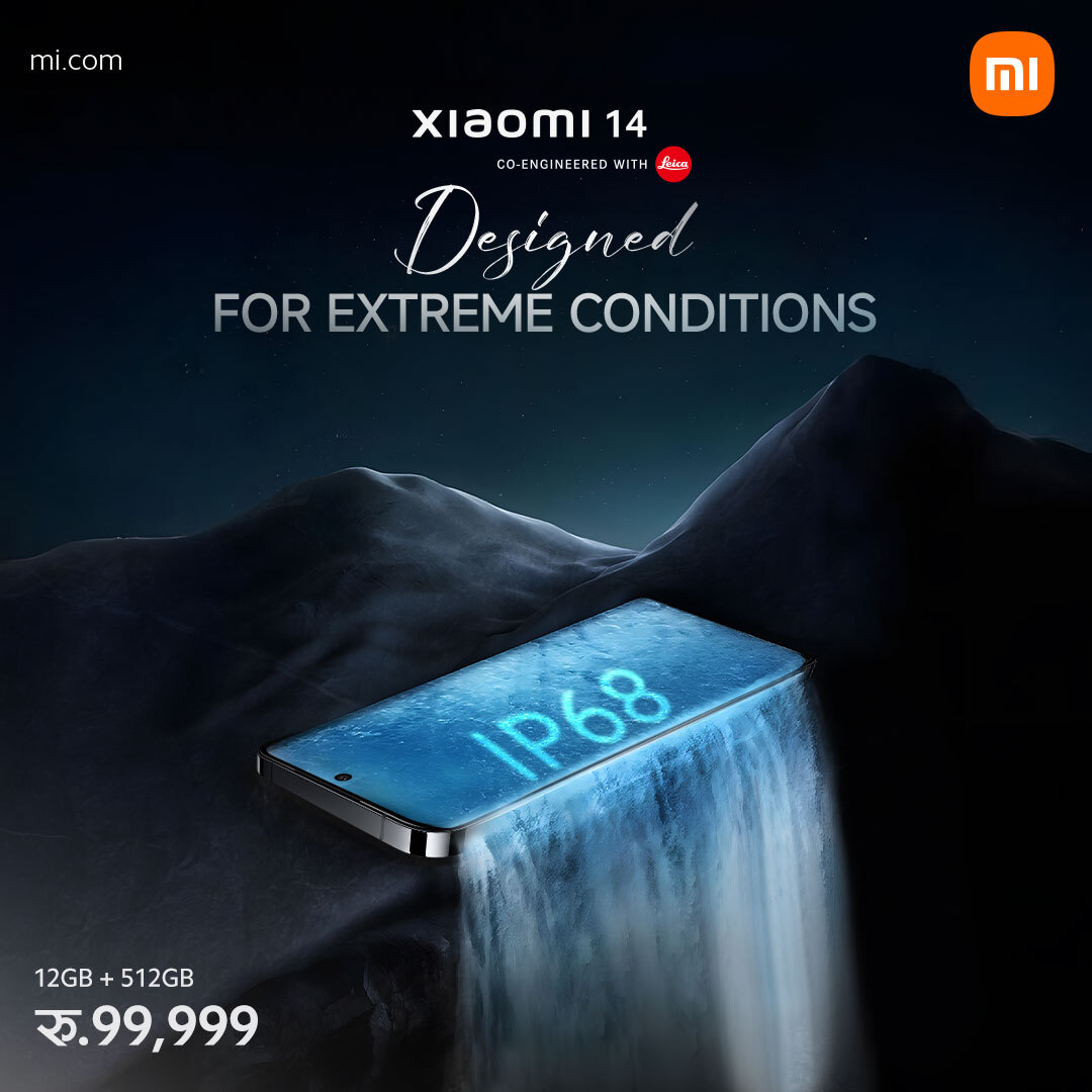 XiaomiNepal's tweet image. Ready for the extremes? 𝐗𝐢𝐚𝐨𝐦𝐢 𝟏𝟒 is designed for extreme conditions with IP68 water and dust resistance. 🌟📱

#XiaomiNepal #Xiaomi14 #LeicaLens #LensToLegends