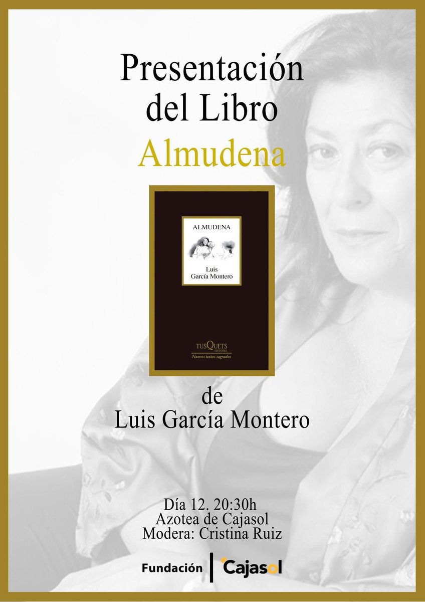 El lunes, 12 de agosto, presentaré Almudena en Cádiz. Siempre Cádiz.