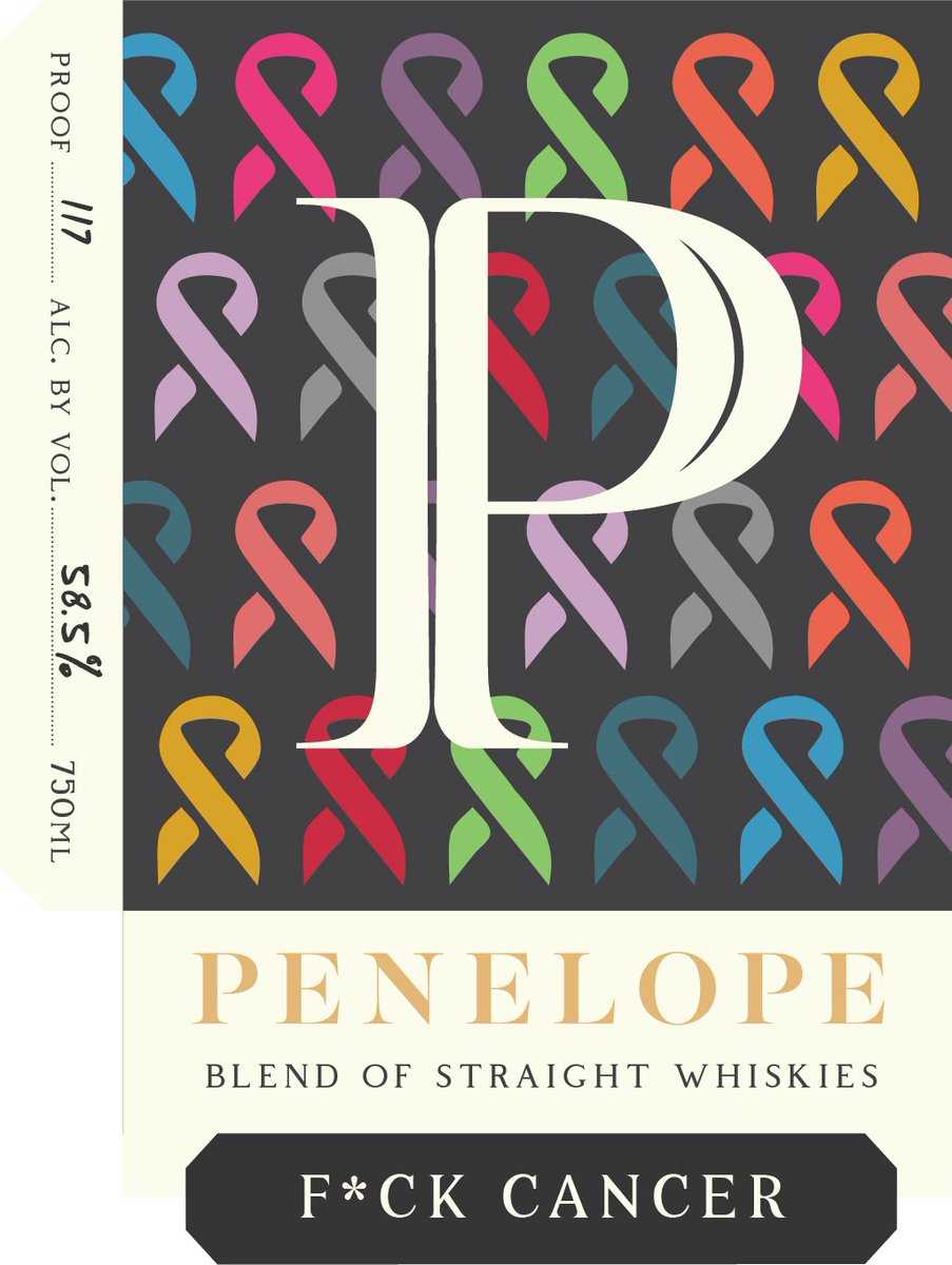 TheBourbonNews's tweet photo. New Label Approval: @penelopebourbon F*ck Cancer
#bourbon #whiskey https://t.co/jAL2jWjkhI