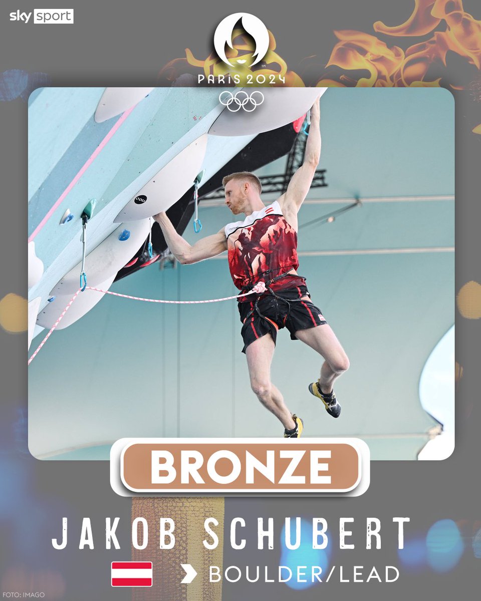 Jakob #Schubert sichert sich beim Boulder/Lead Bewerb die Bronze Medaille! 

skysportaustria.at/schubert-klett…

<a href="/Paris2024/">Paris 2024</a>
