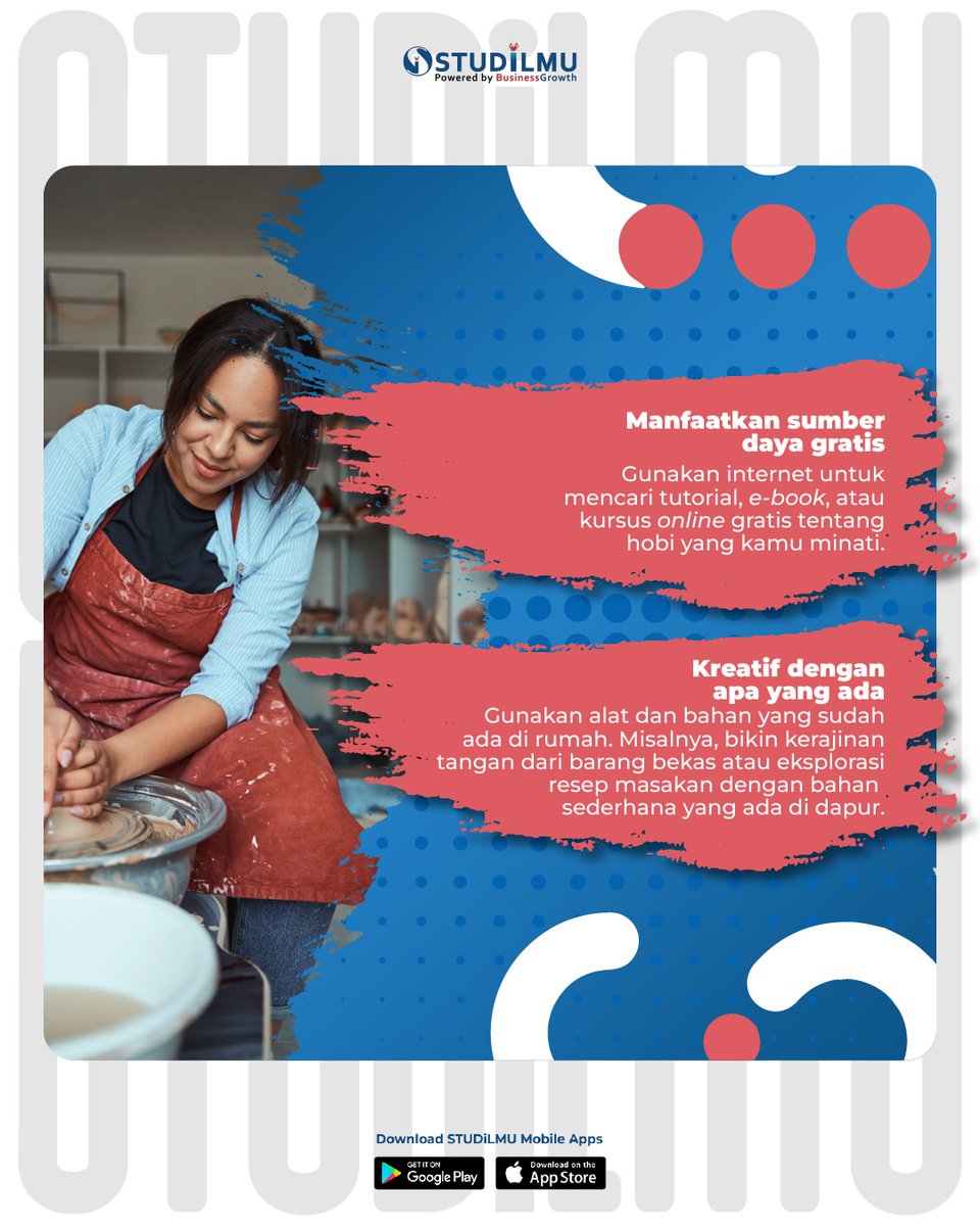 _luminagrowth's tweet image. Pengen punya hobi baru tapi dompet lagi tipis?

Tenang aja, banyak kok hobi murah meriah yang bisa bikin kamu happy 😊💸

Yuk, baca konten SiMIN dan nikmati serunya hobi barumu tanpa bikin kantong jebol!

#STUDiLMU #BusinessGrowth #tipshemat #budgetfriendly #hobibaru