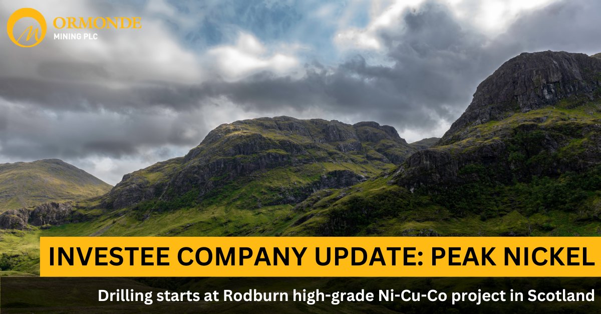 OrmondeMining's tweet photo. Our investee company Peak Nickel has started its 2024 drill programme at its Rodburn project in #Scotland. They'll drill a minimum of 1,000 metres over the coming weeks, building on last year’s 2,600 metre drill programme.

More here: https://t.co/kxNa2HIVux https://t.co/QR0tYq5tQ7