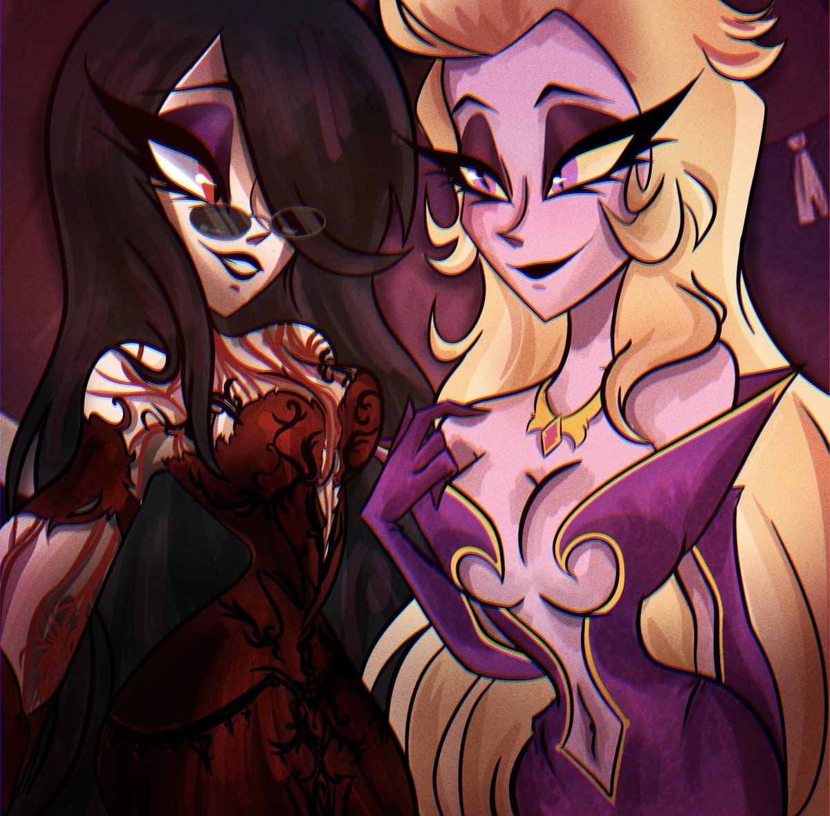 MothDetective's tweet photo. A picture I commissioned of @ZeitaVidului666 with Lilith. https://t.co/3ulukax0sH