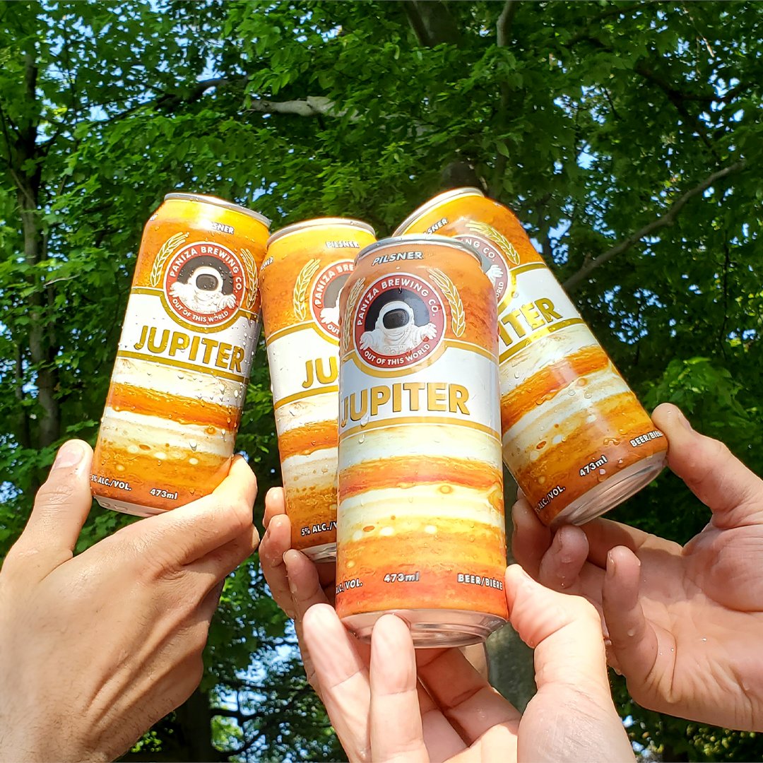 #1 Canadian Pilsner 2024, <a href="/PanizaBrewing/">Paniza Brewing</a> 's #JupiterPilsner takes off at the <a href="/LCBO/">LCBO</a>  and retail stores.