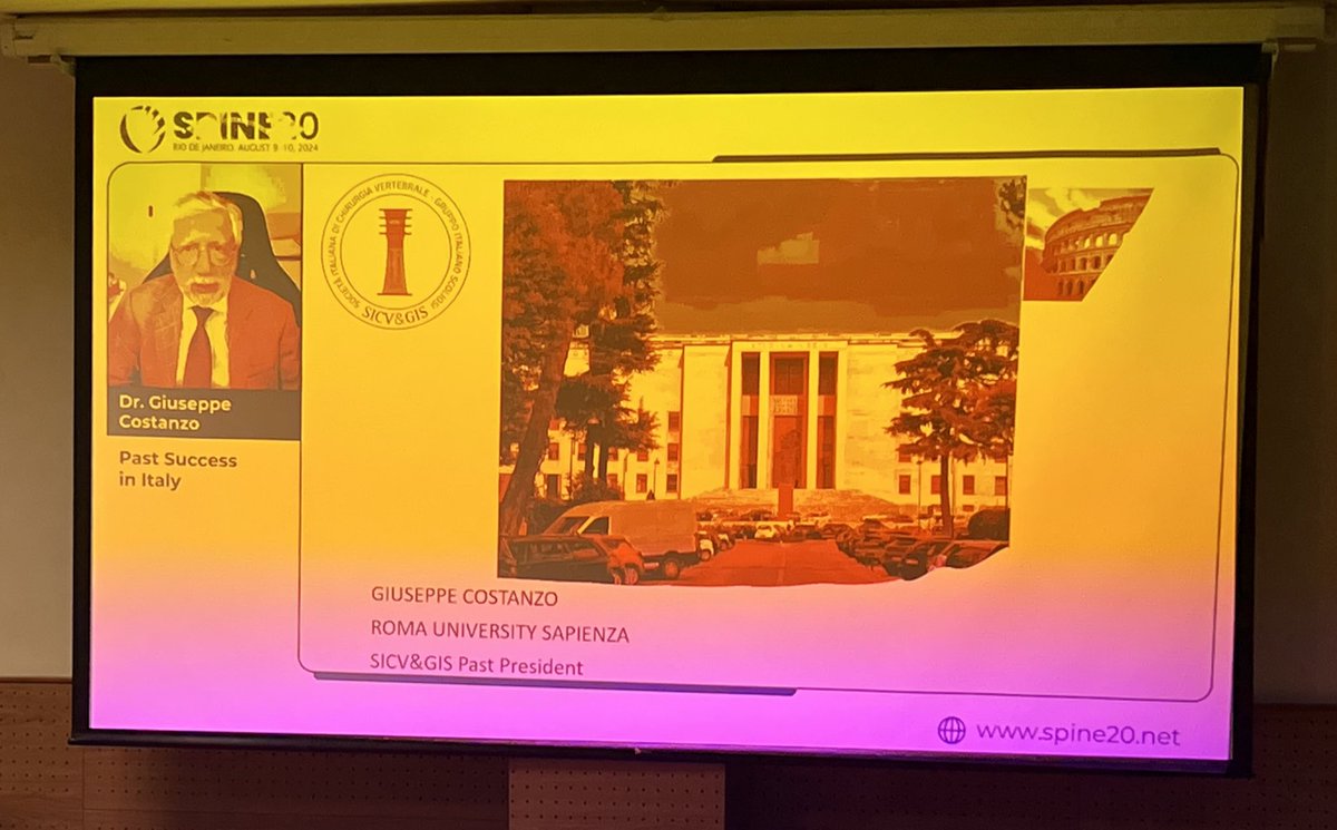 Dr. Giuseppe Constanzo shares the successes from the 2nd SPINE20 Annual Summit, which took place in Rome in September 2021.

#SPINE20