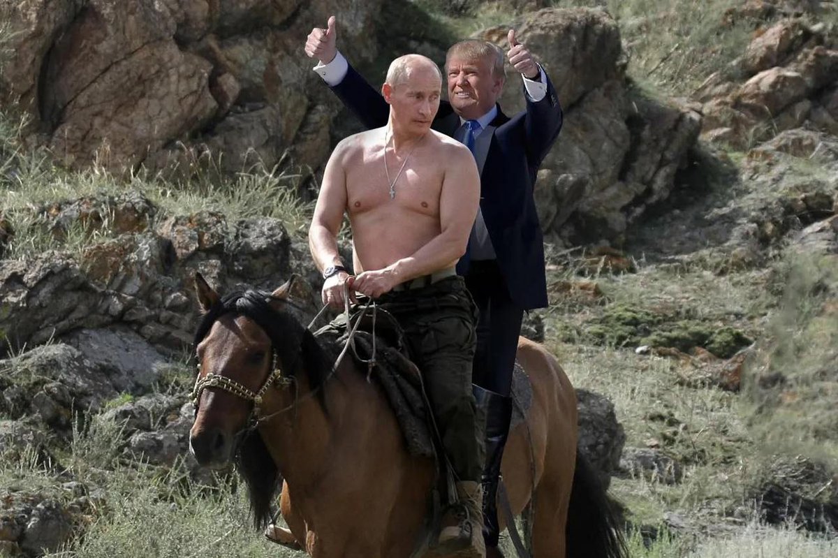 Peaceman4424's tweet photo. PUTIN + TRUMP = PUMP 😏😏 https://t.co/hPkCyQWo8G