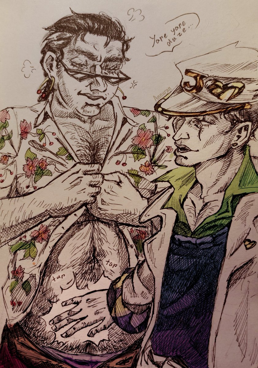 _Annuran's tweet photo. Day... 5?? - clothes swap
Yes, in part 4 Nori wears a Hawaiian shirt and is a completely informal boy💅🏼
And yes, i love his brown eyes in the manga
#jotakakweek2024 #jotakak #noritars https://t.co/WyQK2C7kjX